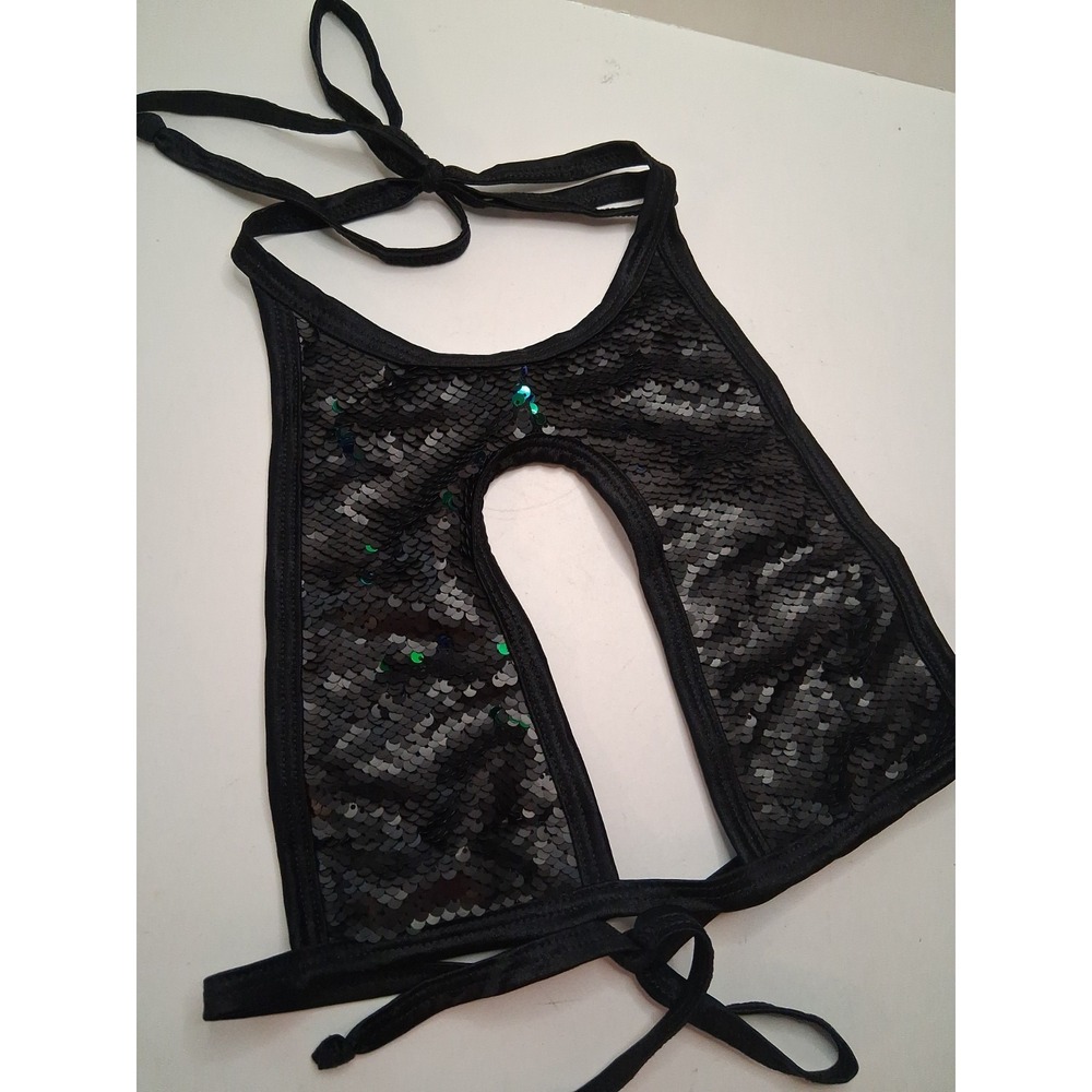 Bodyshotz One Size Sequined Halter top Sequins Party Dance Nightclub